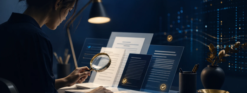Éditeur examinant un contenu avec plusieurs signaux de qualité SEO
